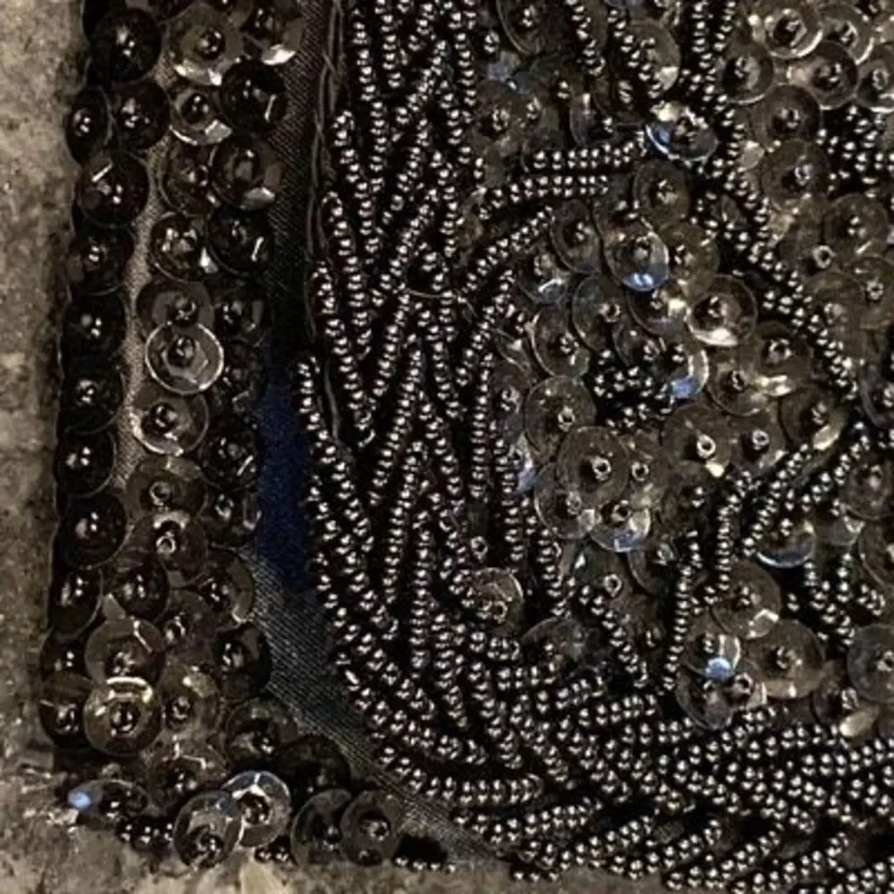 Black Beaded Evening Bag Clutch Coin Purse Hong Kong